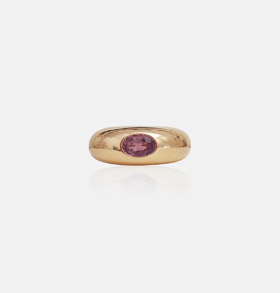 RING WITH PINK SAPPHIRE