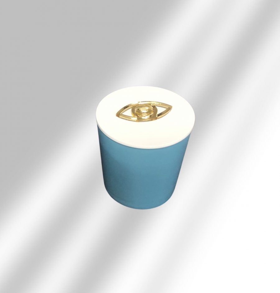 CANDLE WITH FINE PLEXY COVER